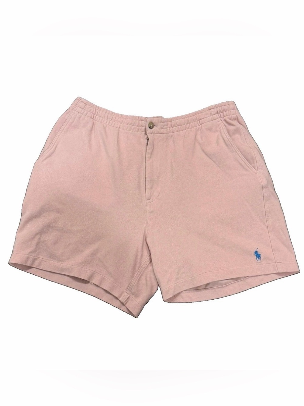 Ralph Lauren Men’s Pink Athletic Shorts with Blue Pony